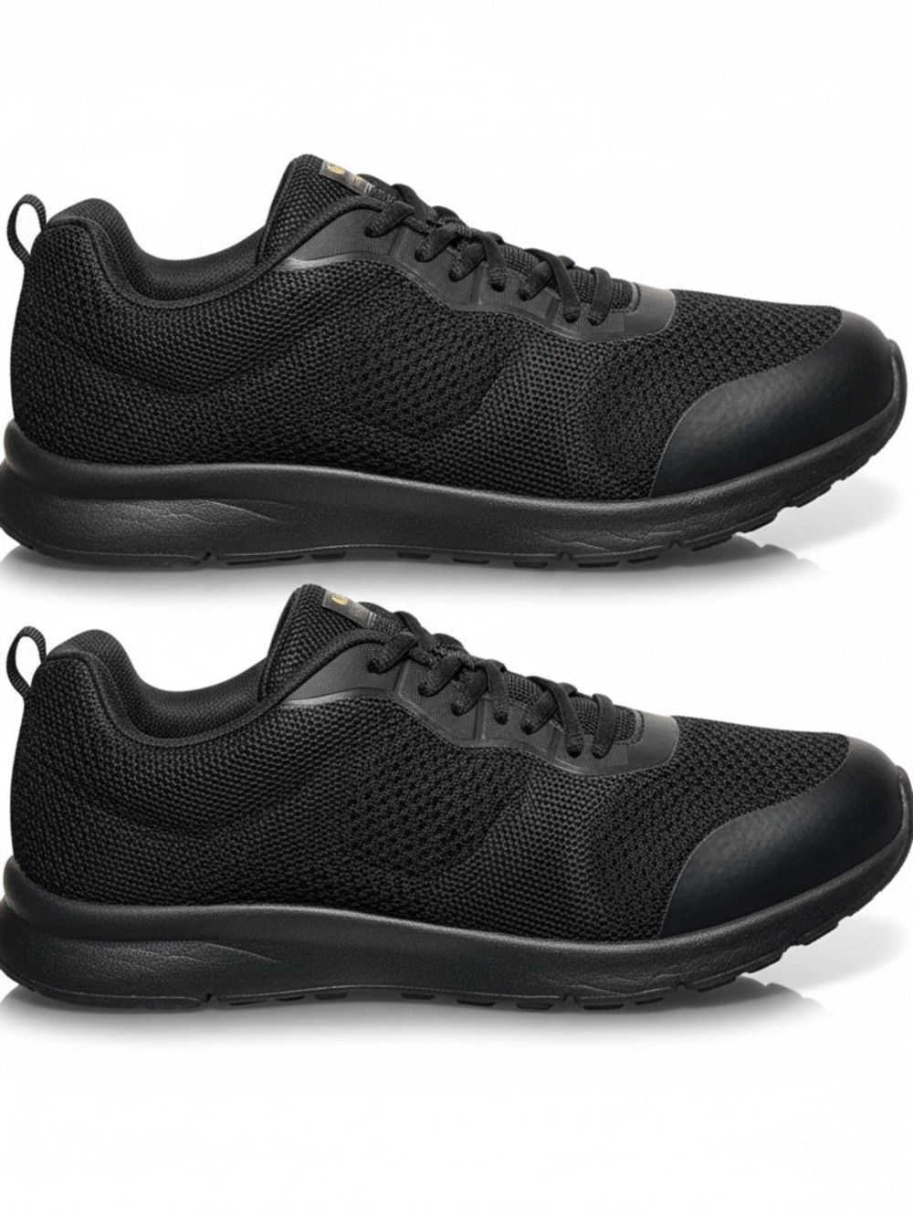 Men's Performance Black Athletic Sneakers